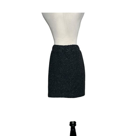 Loft gray pull on front waist tie mini skirt size LP - Picture 8 of 13